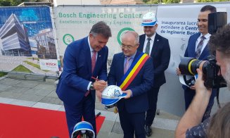 Bosch construiește o nouă clădire de birouri la Cluj-Napoca. Investiție de 21 de milioane de euro / Boc s-a băgat la lopată
