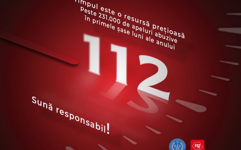 Sute de mii de apeluri abuzive la 112 în doar șase luni. O persoană a sunat de 22.456 de ori