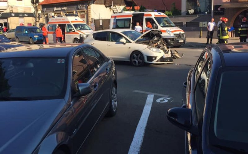 ACCIDENT de circulaţie pe Calea Dorobanţilor din Cluj-Napoca
