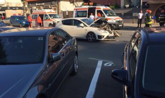 ACCIDENT de circulaţie pe Calea Dorobanţilor din Cluj-Napoca