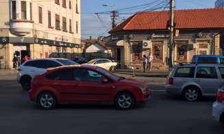 ACCIDENT de circulaţie pe strada Dorobanţilor din Cluj-Napoca