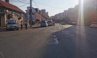 ACCIDENT de circulaţie pe strada Dorobanţilor din Cluj-Napoca