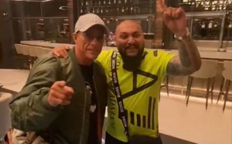 Noi imagini cu Van Damme în România. De data aceasta cu Dani Mocanu