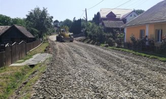 Au început lucrările pe drumul județean care leagă Clujul de Bistrița-Năsăud