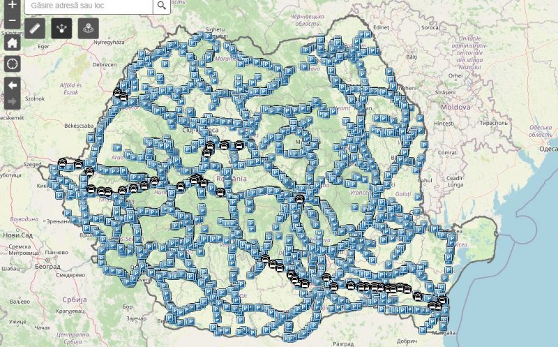 CNAIR a lansat o aplicaţie pentru localizarea parcărilor de pe drumurile naționale și autostrăzi