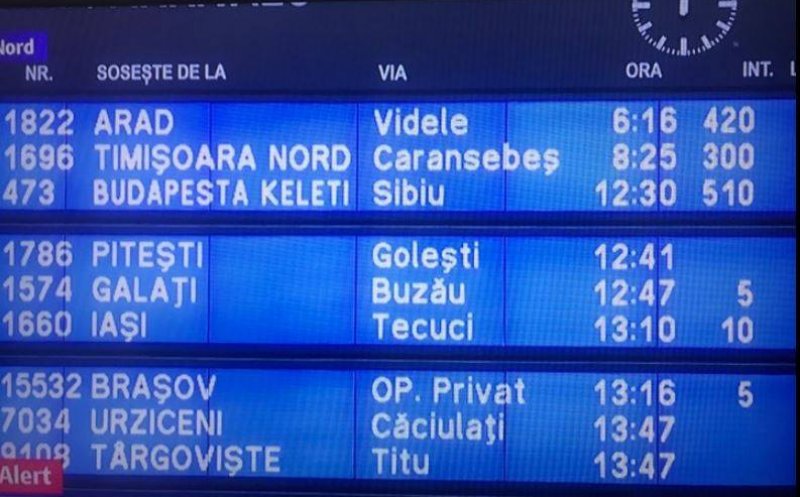 Ministrul Transporturilor vrea ca întârzierile trenurilor să nu fie mai mari de 40 de minute / Mangalia-Arad a avut o întârziere de 10 ore