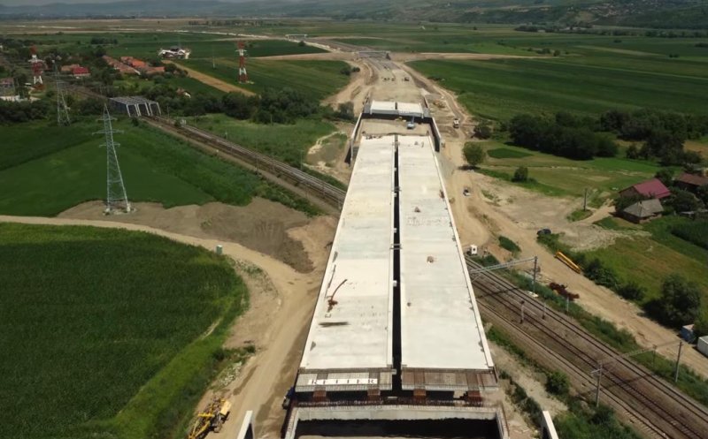 Ce spune constructorul podului de pe Autostrada Sebeş Turda despre care s-a scris că e montat strâmb: "Efect optic"