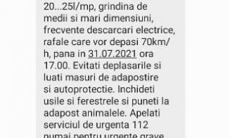 Vine FURTUNA la Cluj! ANM anunţă cod PORTOCALIU de vreme severă imediată