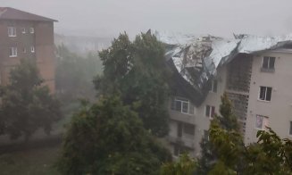 Furtuna a ocolit oraşul Cluj-Napoca, dar a lovit în plin Dejul