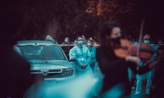„Muzica vindecă” în curtea spitalului Spitalul Clinic Județean de Urgență Cluj-Napoca