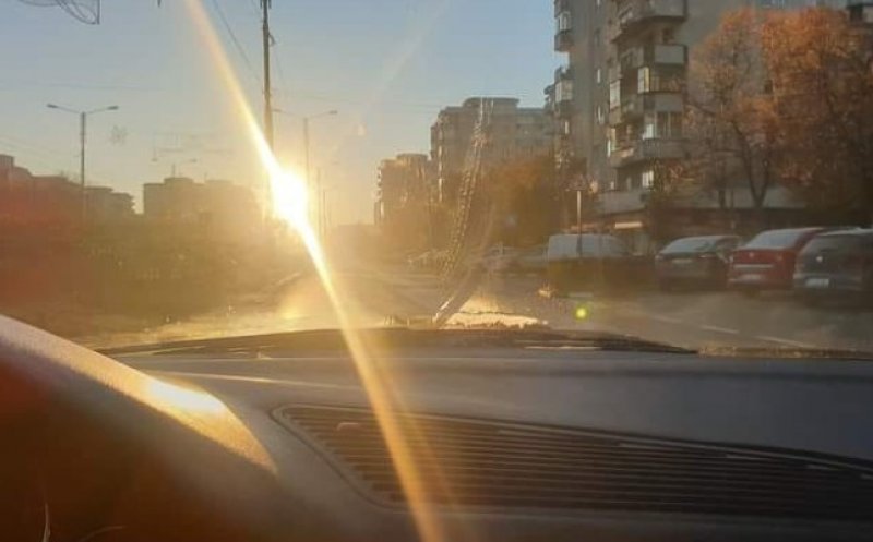 Șofer din Cluj, mesaj pentru pietoni: „Uite așa vedem noi șoferii dimineața când ne deplasăm , iar voi vă aruncați pe trecere?”