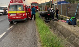 Accident grav lângă Dej. Două persoane au ajuns la spital