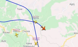 Avioanele, ţinute în aer în timpul furtunii de ieri. Nu s-a putut ateriza pe Aeroportul din Cluj-Napoca