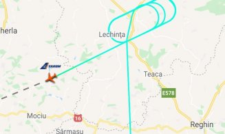 Avioanele, ţinute în aer în timpul furtunii de ieri. Nu s-a putut ateriza pe Aeroportul din Cluj-Napoca