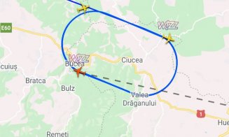 Avioanele, ţinute în aer în timpul furtunii de ieri. Nu s-a putut ateriza pe Aeroportul din Cluj-Napoca