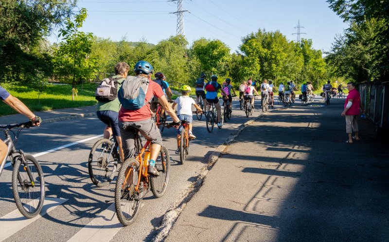 Cluj-Bontida cu bicicleta, pe o pista pe mal de Somes, in numai 1 ora