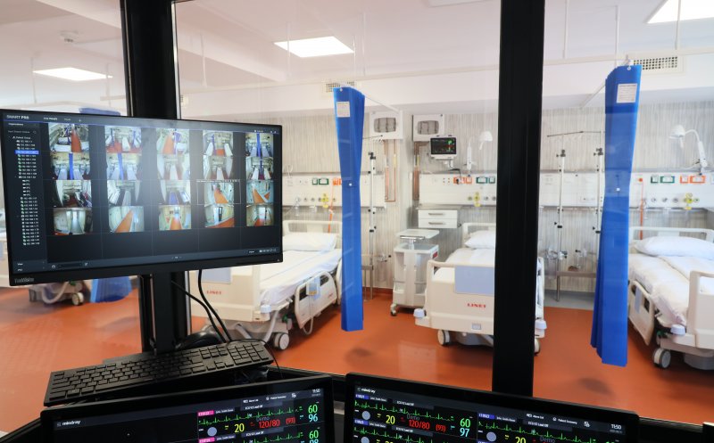 Unitate de supraveghere și tratament pentru cardiacii critici, la Institutul Inimii din Cluj. Are 24 de paturi, băi proprii și sistem de monitorizare continuă