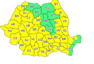 Cod galben de caniculă în aproape toată țara. Temperaturile se vor apropia de 40 de grade