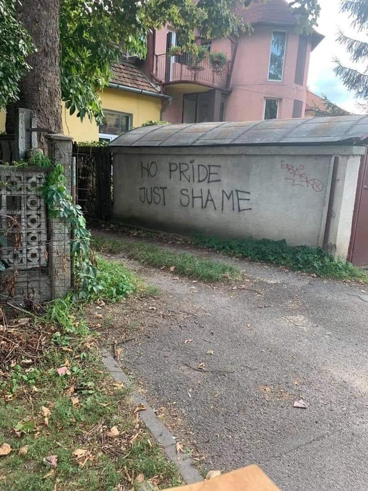 Locația în care are loc festivalul Cluj Pride, vandalizată
