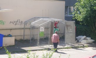 La Cluj-Napoca a fost plantată o ghenă de gunoi fix în dreptul unui loc de parcare. Cum va fi ridicat gunoiul