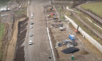 Stadiul lucrărilor pe Autostrada A10 Sebeş Turda, lotul 2, zona alunecărilor de teren de la Oiejdea