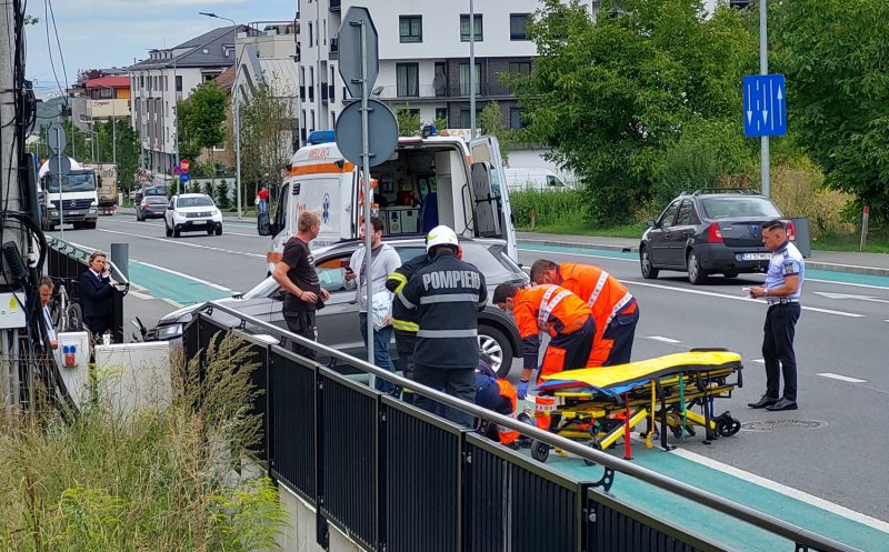 Accident cu motociclist pe Bună Ziua