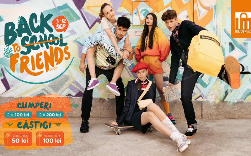 „Back to (school) friends!” cu premii și outfit-uri stylish din Iulius Mall Cluj