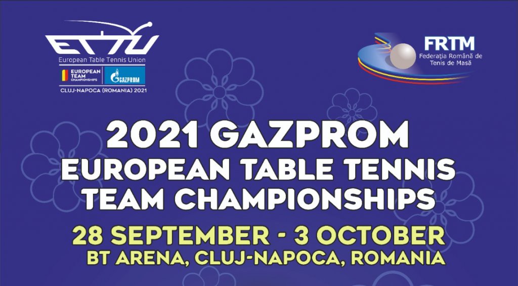 Ziua de Cluj | De azi se vând bilete la 2021 GAZPROM European Table Tennis  Team Championships de la Cluj-Napoca