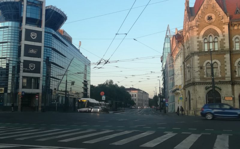 Cum arăta traficul în centrul Clujului la 7:20