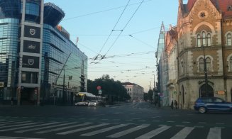 Cum arată traficul centrul Clujului la 7:20