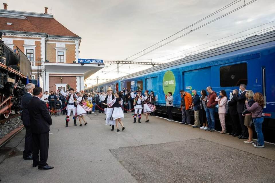 Trenul Connecting Europe Express a ajuns la Cluj-Napoca