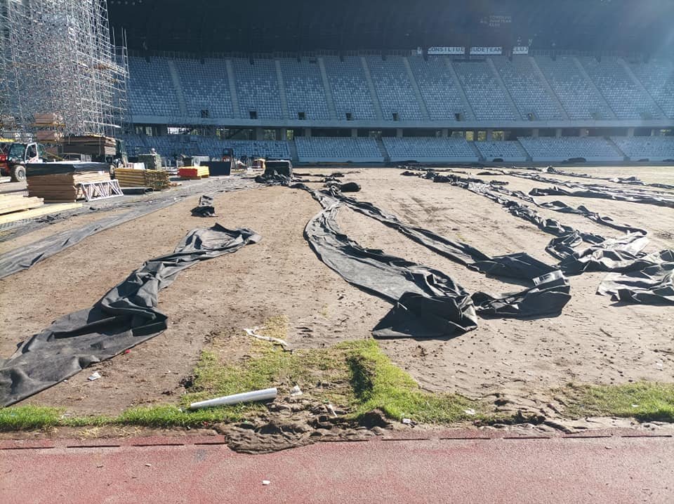 Gazonul de pe Cluj Arena va fi înlocuit  după Untold. Și pista de atletism va fi reparată, după evaluare