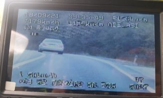 Vitezoman, prins cu aproape 200 km/h pe un drum din Cluj. Cu ce amendă s-a ales
