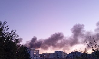 INCENDIU puternic în Cluj-Napoca semnalat prin RoAlert: "Rămâneţi în incinte, nu vă expuneţi la fum!"