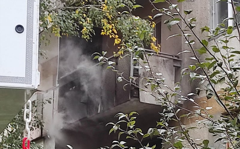 Incendiu într-un bloc din Mărăști. Locatarii s-au autoevacuat