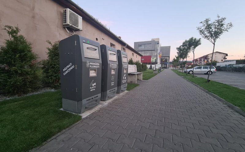 Noi unități inteligente de colectare selectivă a deșeurilor în Florești. Unde sunt amplasate