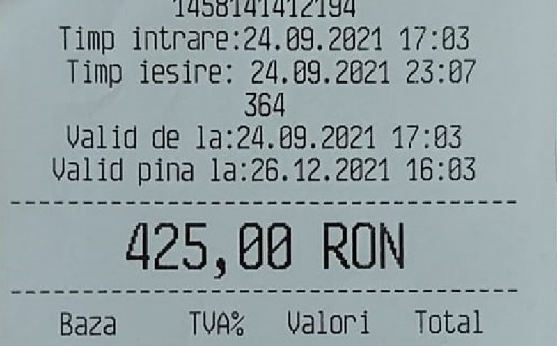 Cât costă parcarea în curtea unui spital la Cluj-Napoca. 425 de lei pentru 6 ore