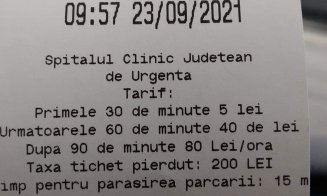 Un clujean a plătit o parcare de 2 ore în faţă la UPU Cluj, cât au plătit alţii pe un bilet la Wizz până în Cipru şi înapoi