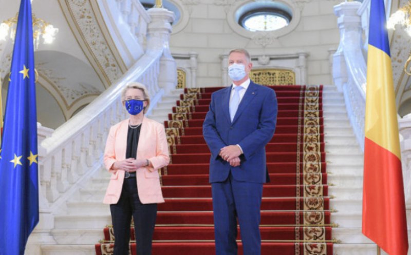 Preşedinta Comisiei Europene Ursula von der Leyen a fost primită, luni, la Palatul Cotroceni / Întrevederi şi cu premierul Florin Cîţu