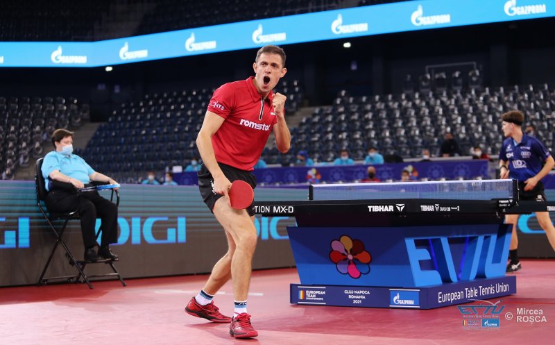 Naționala masculină de tenis de masă a reușit o nouă victorie la Cluj-Napoca