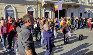 Protest la Cluj-Napoca împotriva noilor restricții! Participanții nu vor introducerea certificatului verde sau vaccinarea obligatorie