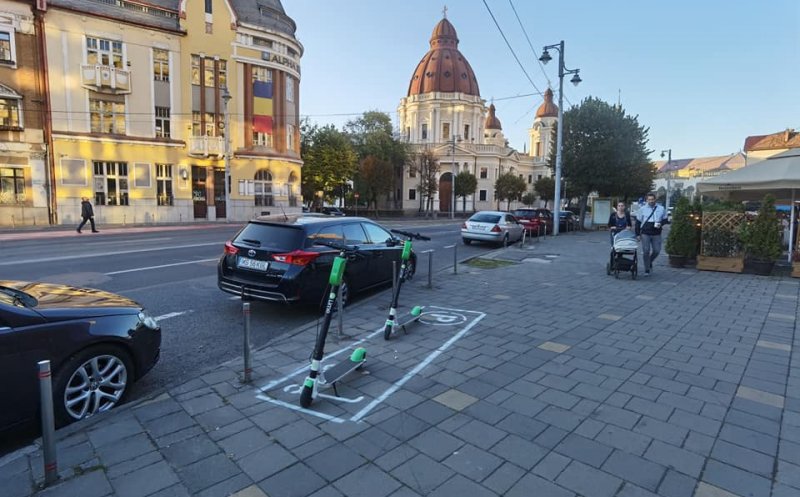 Târgu MUREȘ a găsit soluția trotinetelor lăsate la voia întâmplării