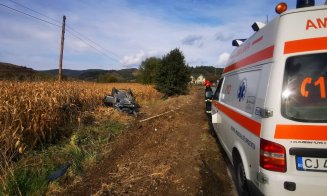 ACCIDENT grav în Cluj. O victimă de 45 de ani a ajuns de urgenţă la spital
