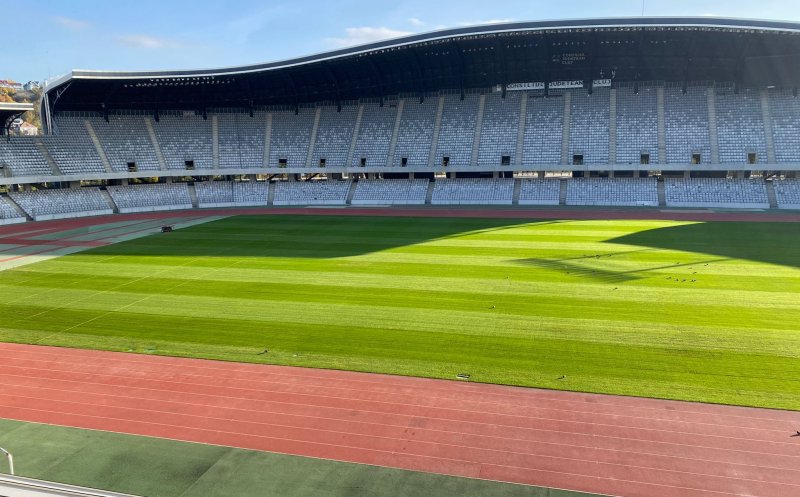 Noi imagini cu gazonul de pe Cluj Arena. Tișe: „Se prezintă în condiții excelente”