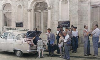 Comerţ privat sau turişti străini, anii 1960. în faţă la Continental
