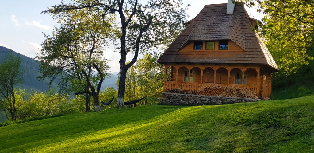 Loc de tihnă. Casă tradiţională, cu o priveliste deosebită spre munții Apuseni şi linişte