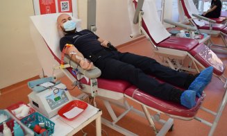 Polițiștii clujeni, donatori de sânge și plasmă
