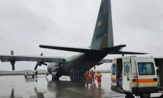 O aeronavă militară a transportat de la Cluj-Napoca, în Polonia, trei pacienţi COVID în stare gravă