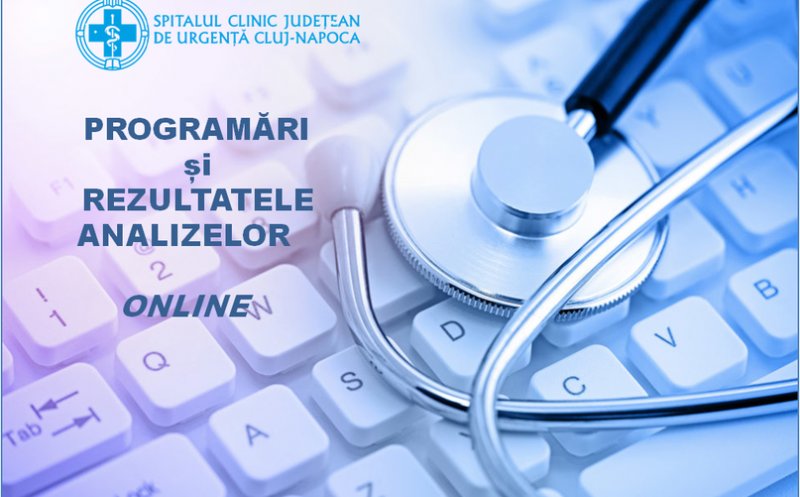 Noul sistem de programări/rezultate a Spitalului de Urgență Cluj, accesat de sute de clujeni în nicio lună
