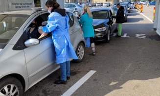 Cluj: Maraton de vaccinare în weekend la drive-thru. Trei zile non-stop, cu Pfizer, fără programare